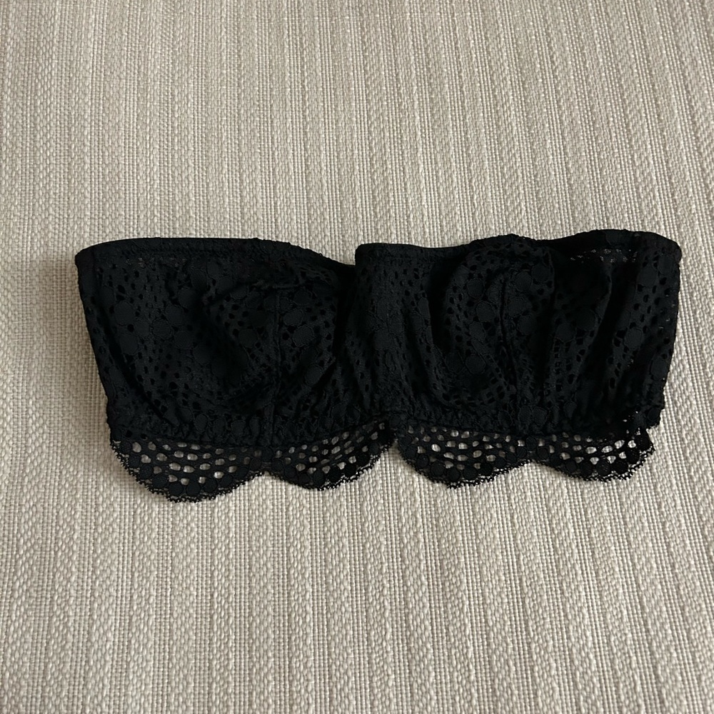 Victoria Secret black strapless bralette